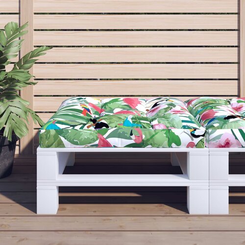 vidaXL Blazina za kavč iz palet večbarvna 70x70x12 cm blago Cene