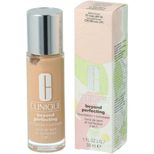 Clinique Beyond Perfecting Foundation + Concealer (01 Linen) 30 ml Slike