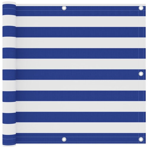 vidaXL balkonski zastor bijelo-plavi 90 x 600 cm od tkanine Oxford Cijene