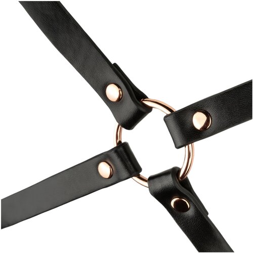 Rosy Gold body harness - black Slike