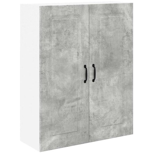 VidaXL zidni kuhinjski ormarić zidne betonski sivi 80 x 31 x 100 cm Slike