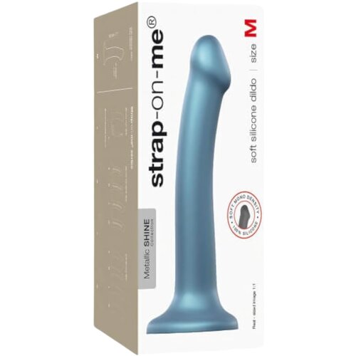 Strap-On-Me Dildo Metallic Shine Duck Blue, medium Slike