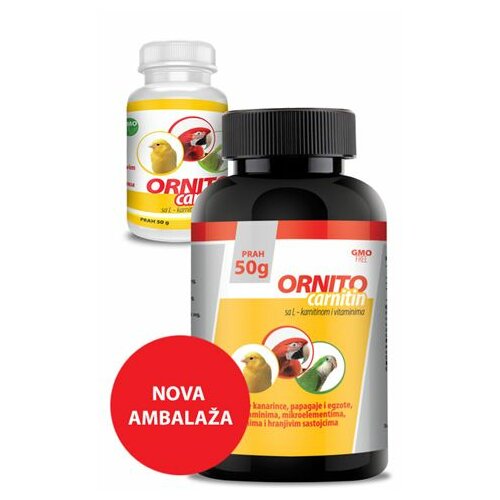 Vet Supplements ORNITO CARNITIN 50gr dodatak ishrani za kanarince, papagaje i egzote Slike