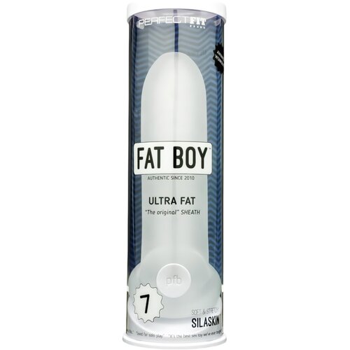PerfectFIT Fat Boy Original Ultra Fat - ovitek za penis (19 cm) - mlečno bela Cene
