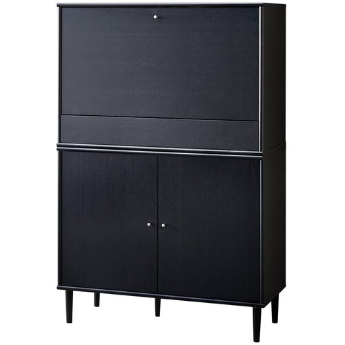 Hammel Furniture Crna vinska vitrina u dekoru jasena 89x136 cm Mistral - Cijene