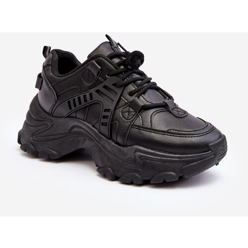 EVENTO Women's Chunky Sports Sneakers Black Toderus Cijene