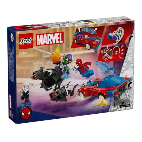 Lego super heroes marvel spider man race car venom green goblin ( LE76279 ) Slike