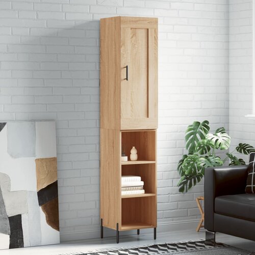 VidaXL Visoka komoda hrasta sonome 34 5x34x180cm od konstruiranog drva Slike