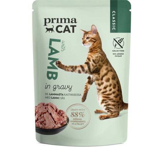 PRIMA CAT hrana za mačke - sos jagnjetina 85g Slike