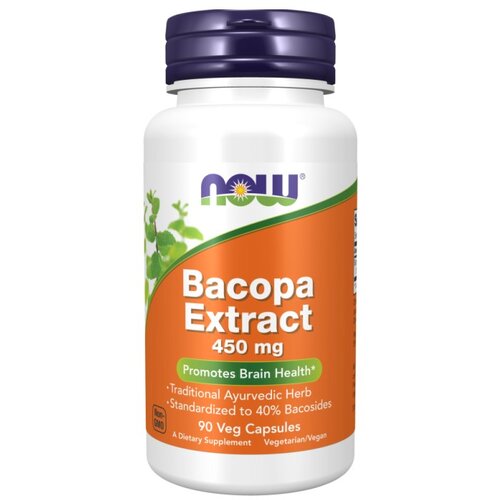 Now Foods Brahmi izvleček NOW, 450 mg (90 kapsul) Slike