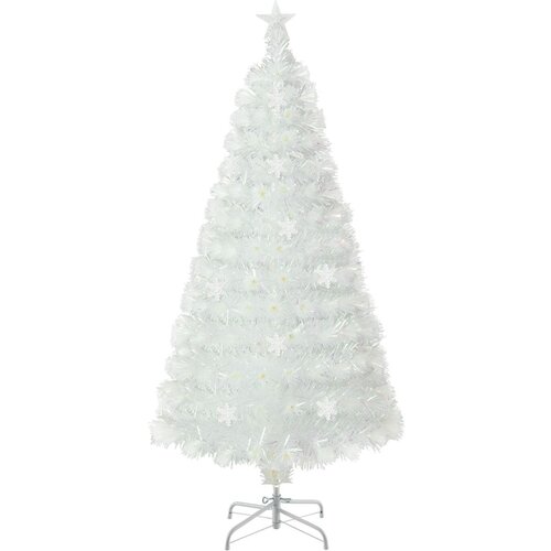Costway Umetno božično drevo LED 120 cm belo, (5000073597) Cene