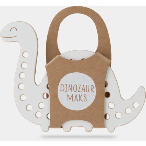 Milin Big Wooden Lacing Toy Dinosaur Max aktivnostna igrača 18,5 cm x 11 cm x 0,7 cm 1 kos Cene