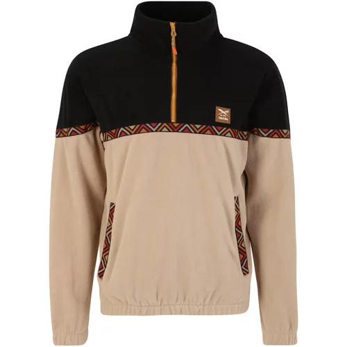 Iriedaily Sweater majica 'Monte Noe' bež / narančasta / crvena / crna