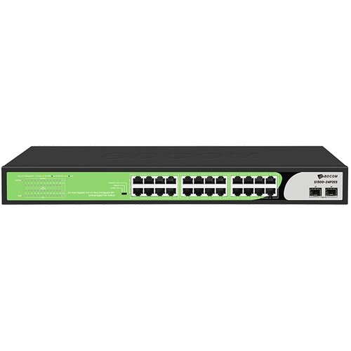 Bdcom switch S1500-24P2ES-H, 2x PoE++ port, 22x PoE+ port, 2x 2.5G port Cene