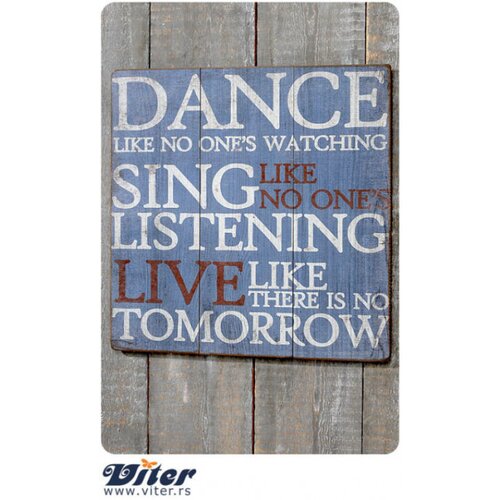 Viter Zidni natpis dance h58cm Cene