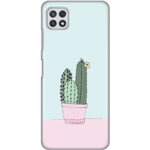 maska silikonska print za samsung A22 5G cactus Slike