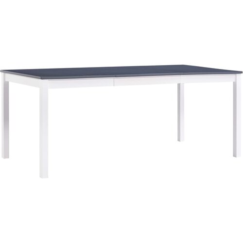VidaXL Jedilna miza bela in siva 180x90x73 cm borovina Slike