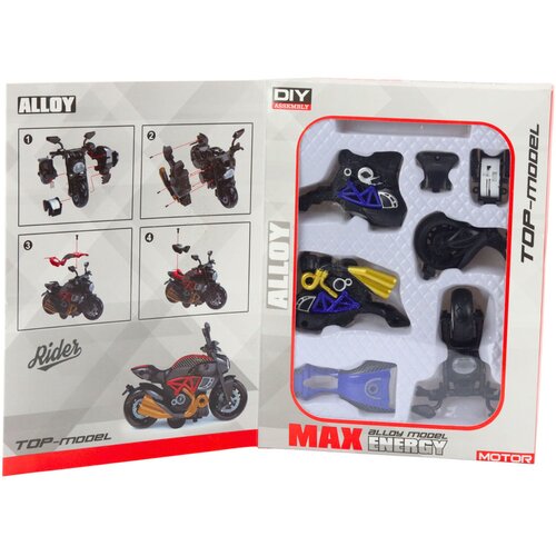  Metalni motor za sastavljanje 1:14 DIY - plavi Slike