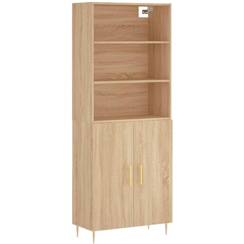 Maison Chic Visoka Komoda - Predalnik sonoma hrast 69,5x34x180 cm inženirski les, (21720618) Cene