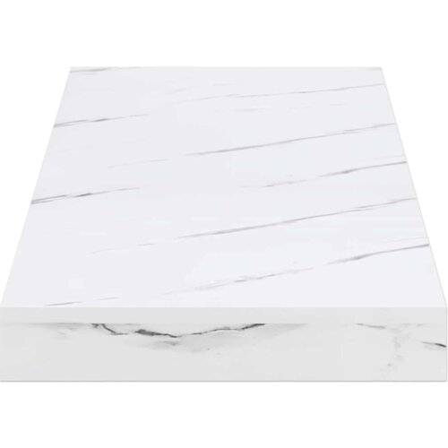  Polica na zidu Bijeli mramor 50 x 23 x 4 cm Konstruirano drvo Slike