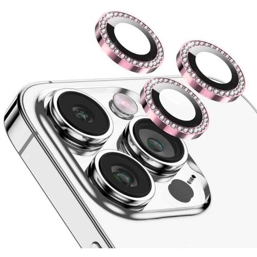  Positioner staklo kamere diamond iphone 12 pro max pink Slike