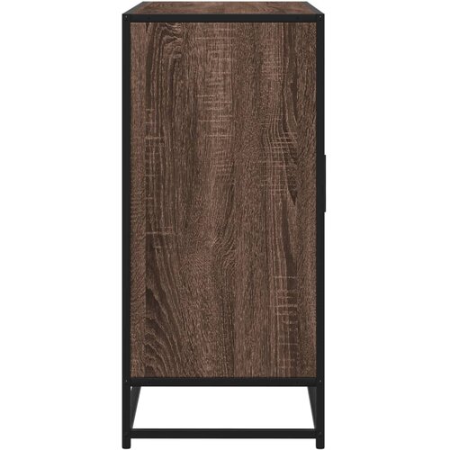  Komoda smeđi hrast 92x35x76 cm izrađeno drvo Slike