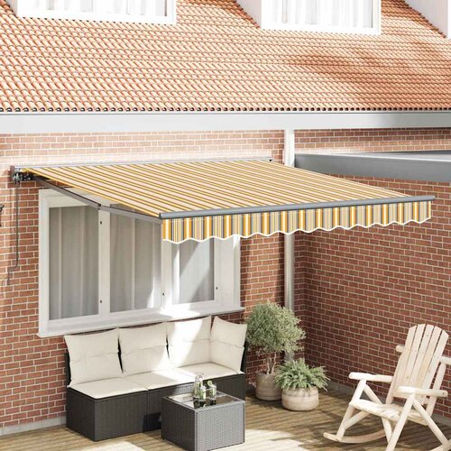 vidaXL retraktilna tenda morsko modra 350x250 cm Cene