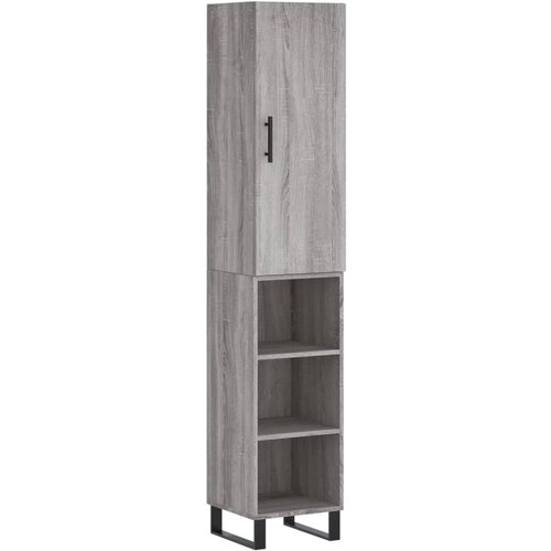 Maison Chic Visoka omara - Komoda - Predalnik siva sonoma 34,5x34x180 cm inženirski les, (21721267) Slike