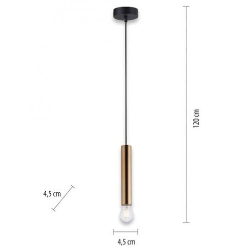 LEUCHTEN DIREKT 15617-60 - Luster na sajli BRUNA 1xE27/60W/230V mesing Slike