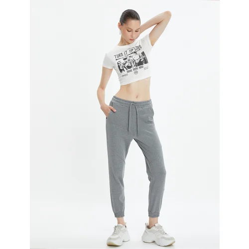 Koton Basic Jogger Sweatpants with Tie Waist Pocket