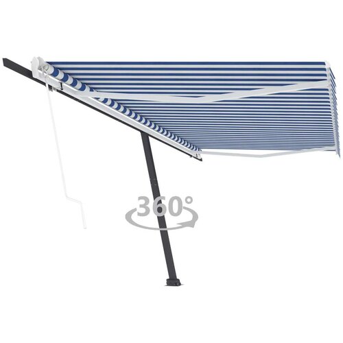  Samostojeća automatska tenda 500x300 cm plavo-bijela Slike