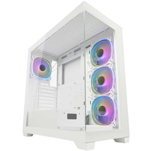 LC-Power Case Gaming 715W Midi-tower, ATX, 4x ARGB fan1x USB-C, 2x USB-A, White Cijene