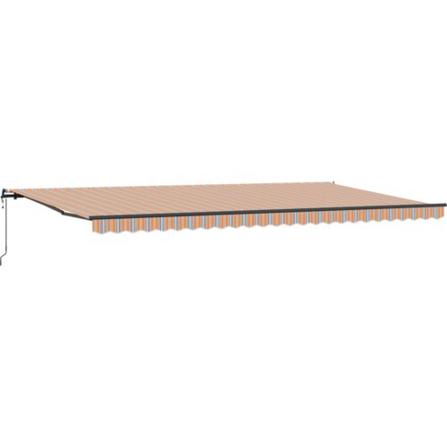 vidaXL Automatska Vučna Tenda Prugasta Narančasta 600x300 cm Cijene