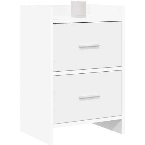  Noćni ormarići Bijela 40 x 30 x 60 cm Konstruirano drvo Slike