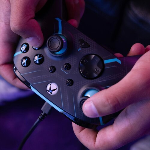 Pdp XBOX WIRED REMATCH CONTROLLER - TITAN STEEL GLOW IN THE DARK Slike