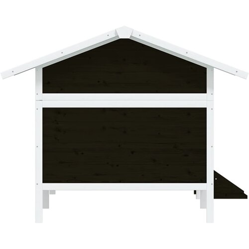  Kućica za pse siva 159 x 120 x 88,5 cm od masivne borovine Slike
