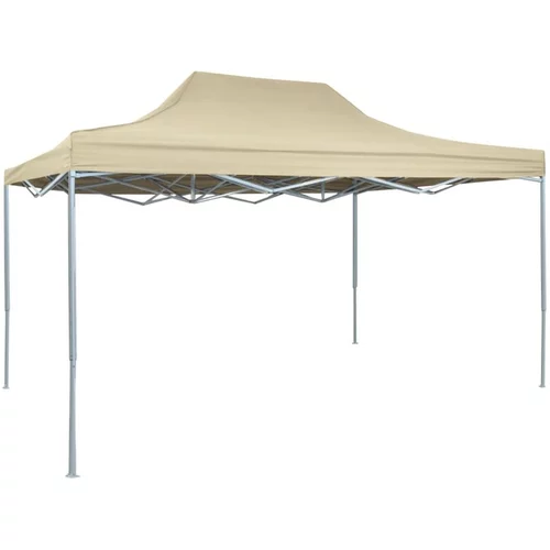  profesionalni zložljiv šotor za zabave aluminij 3x4 m krem