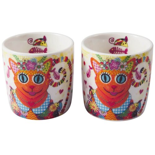 Maxwell williams Set skodelica za črno kavo Kaleidoscope 100ml / Ginger / 2 kos / porcelan, (5000267676) Cene