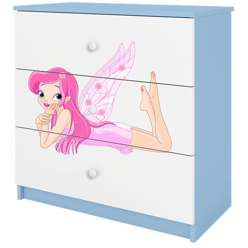 HAPPYKIDS Komoda Dreamy vila 2 Modra Cene