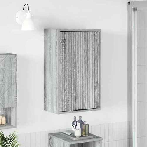 vidaXL kopalni&scaron;ka omarica z vrati siva sonoma 39 x 23.5 x 65 cm Cene
