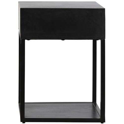  Noćni ormarić DKD Home Decor zlatan 35 x 40 x 55 cm Crna Metal Drvo Slike