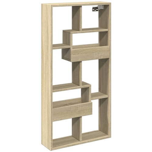 Maison Chic Stenska omarica - Zidna omarica sonoma hrast 50x15x100 cm inženirski les iu947, (22063186) Slike