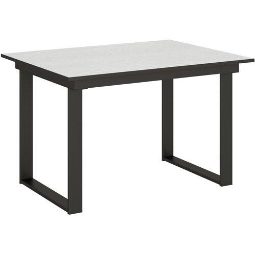 Itamoby &amp;nbsp; Bandos (90x120/180 cm) - bela, barva nog: antracit - raztegljiva jedilna miza, (20842160) Slike
