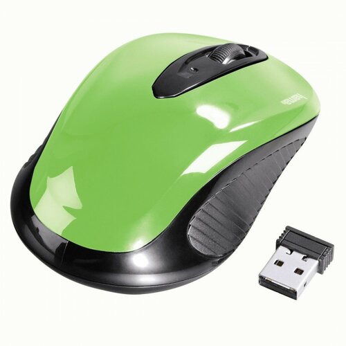 Hama AM-7300 Wireless Optical Mouse Black/green - 000 86567 bežični miš Slike