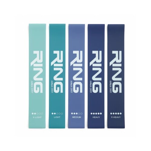 Ring mini band set 5 blue (MINI BAND-SET 5 BLUE XL L M H XH)-RX MINI BAND SET 5 BLUE Cene