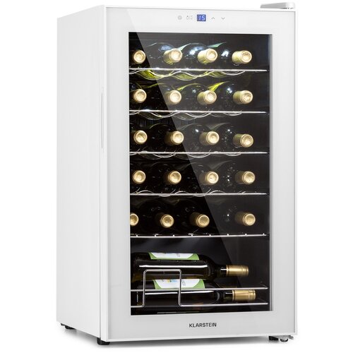 Klarstein Shiraz 24 Uno, vinoteka, 67 L, 24 boce, touch screen, 5 &amp;ndash; 18 &amp;deg;C, crna Slike