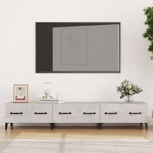TV ormarić boja betona 150x34 5x30 cm konstruiranog drva Cijene