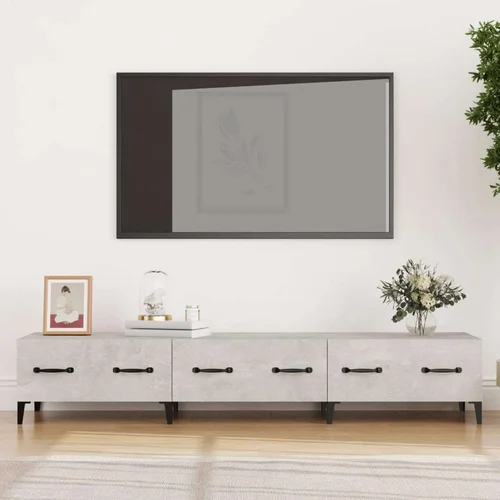 TV ormarić boja betona 150x34 5x30 cm konstruiranog drva