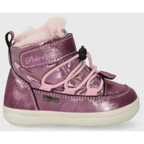 Primigi Otroški zimski škornji vijolična barva