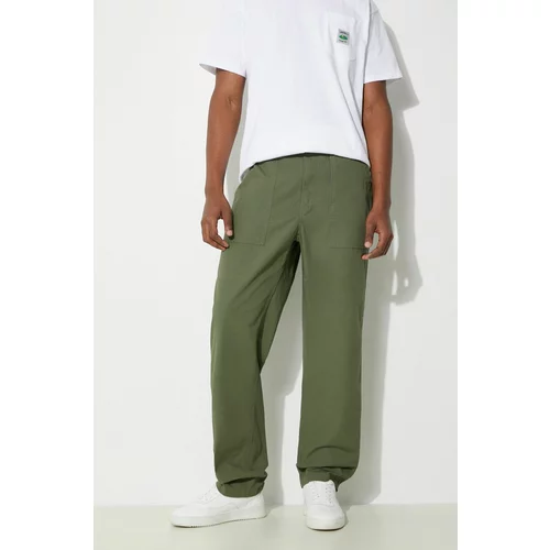 Engineered Garments Pamučne hlače Fatigue Pant boja: zelena, ravni kroj, OR299.CT010